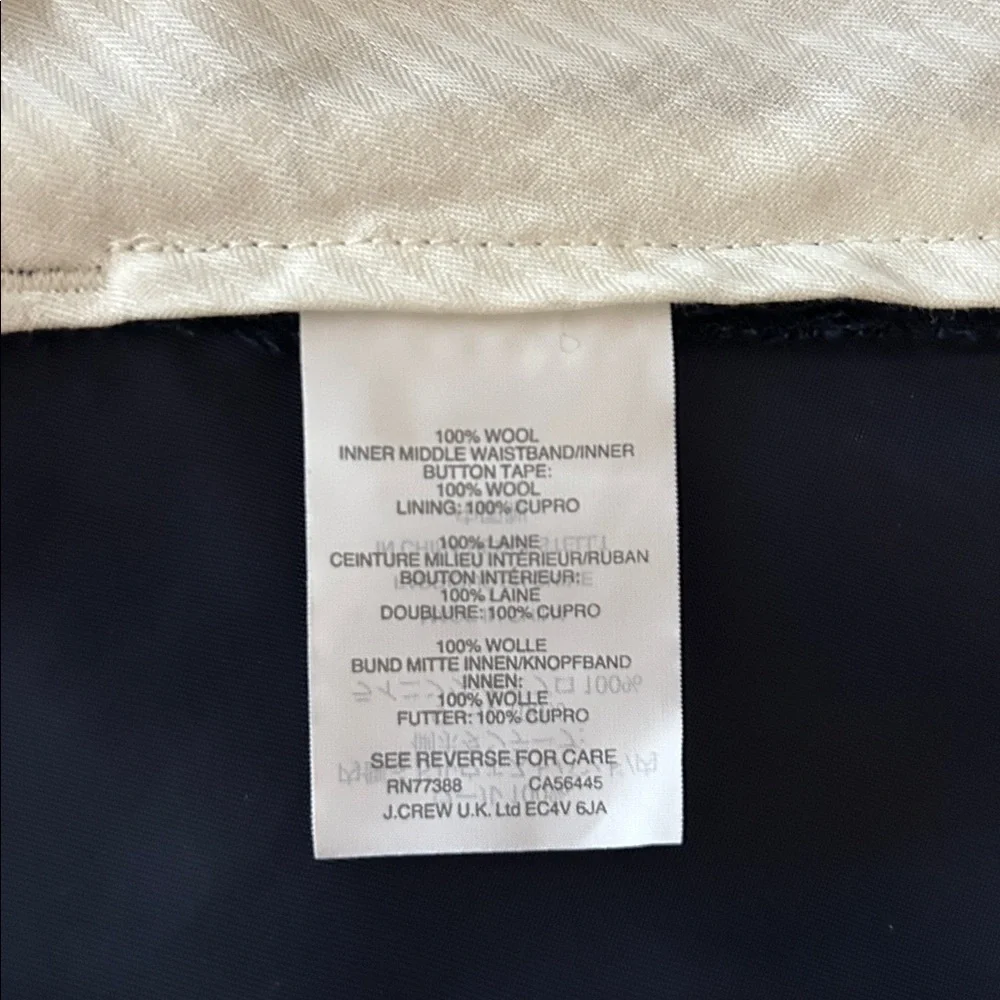 J. Crew Navy Ludlow Traveler Pants, Mens size W33 L32